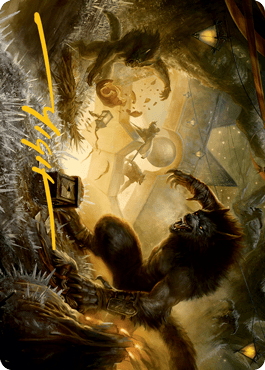 Storm the Festival Art Card (Gold-Stamped Signature) [Innistrad: Midnight Hunt Art Series] MTG Single Magic: The Gathering  | Multizone: Comics And Games