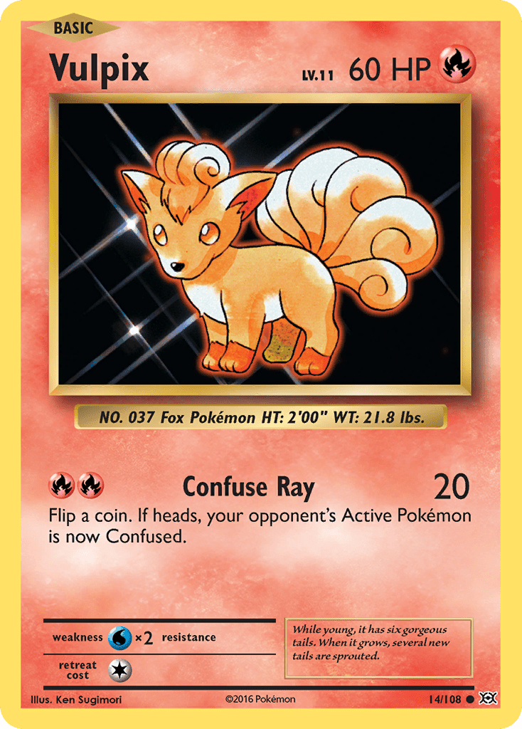Vulpix (14/108) [XY: Evolutions] Pokemon Single Pokémon  | Multizone: Comics And Games