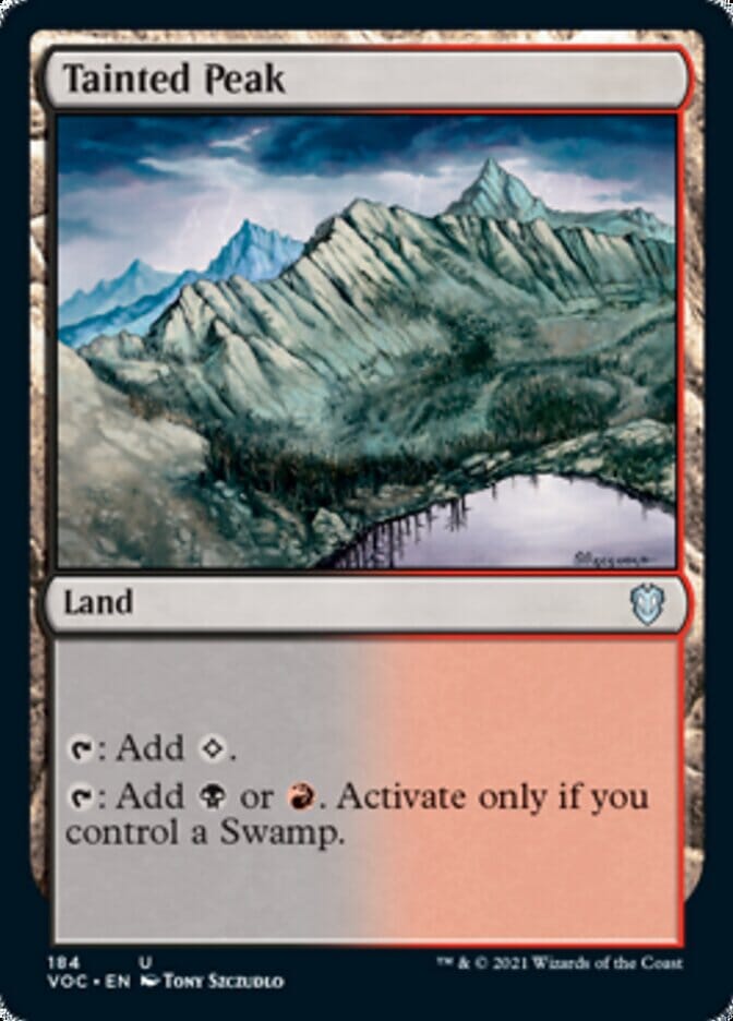 Tainted Peak [Innistrad: Crimson Vow Commander] MTG Single Magic: The Gathering  | Multizone: Comics And Games