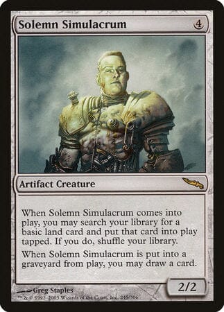 Solemn Simulacrum [Mirrodin] MTG Single Magic: The Gathering  | Multizone: Comics And Games