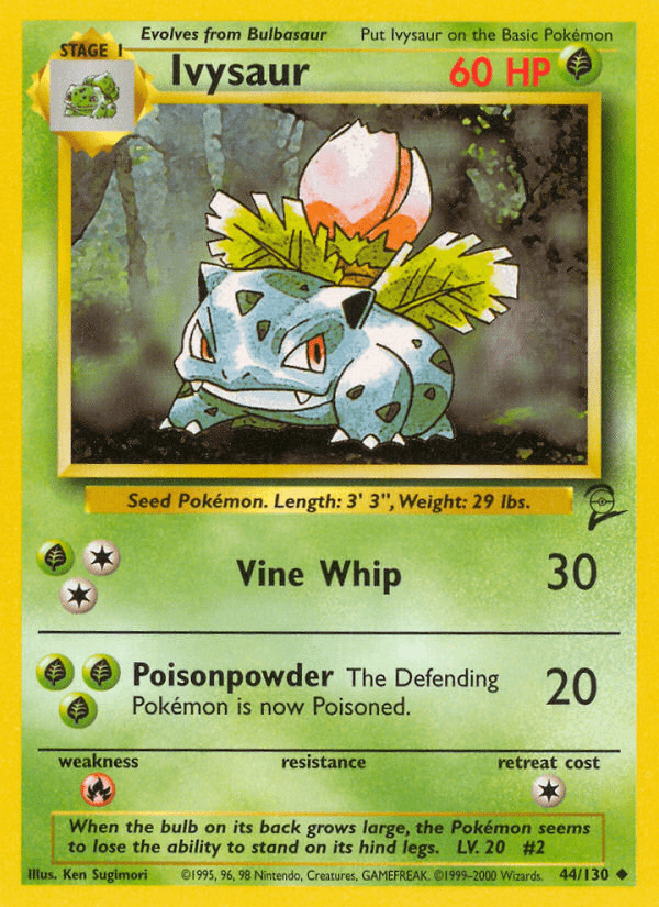 Ivysaur (44/130) [Base Set 2] Pokemon Single Pokémon  | Multizone: Comics And Games