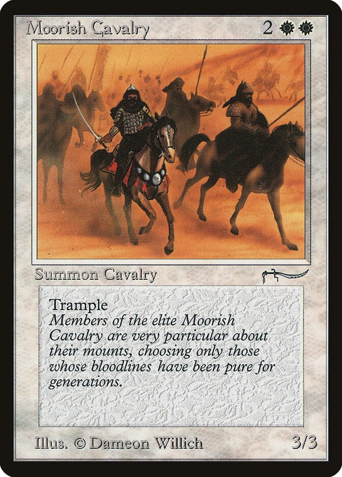 Moorish Cavalry (Light Mana Cost) [Arabian Nights] MTG Single Magic: The Gathering  | Multizone: Comics And Games