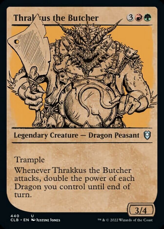 Thrakkus the Butcher (Showcase) [Commander Legends: Battle for Baldur's Gate] MTG Single Magic: The Gathering  | Multizone: Comics And Games