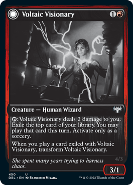 Voltaic Visionary // Volt-Charged Berserker [Innistrad: Double Feature] MTG Single Magic: The Gathering  | Multizone: Comics And Games
