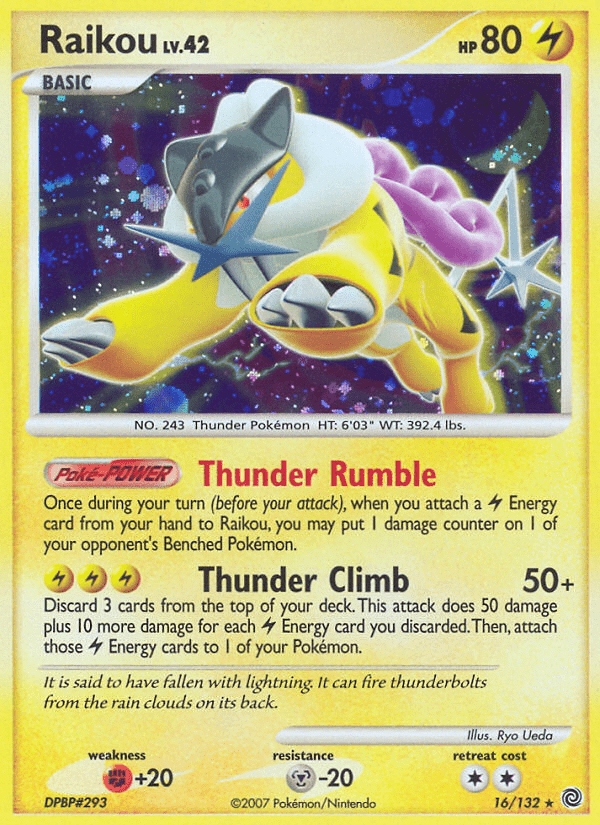 Raikou (16/132) [Diamond & Pearl: Secret Wonders] Pokemon Single Pokémon  | Multizone: Comics And Games