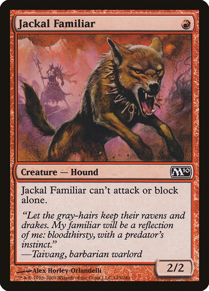 Jackal Familiar [Magic 2010] MTG Single Magic: The Gathering  | Multizone: Comics And Games