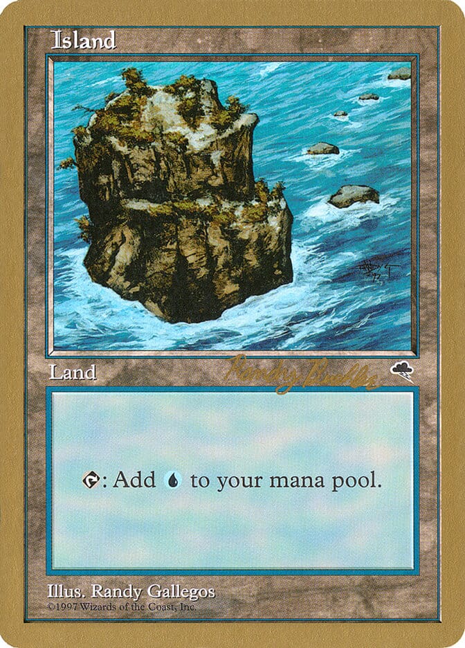 Island (rb335) (Randy Buehler) [World Championship Decks 1998] MTG Single Magic: The Gathering  | Multizone: Comics And Games
