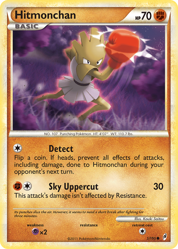 Hitmonchan (57/95) [HeartGold & SoulSilver: Call of Legends] Pokemon Single Pokémon  | Multizone: Comics And Games