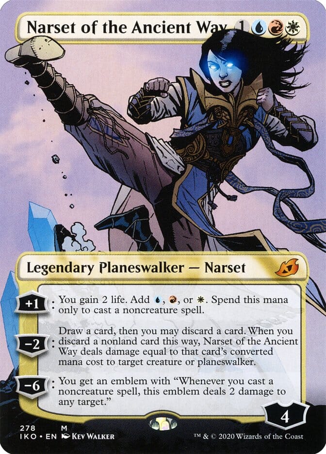 Narset of the Ancient Way (Borderless) [Ikoria: Lair of Behemoths] MTG Single Magic: The Gathering  | Multizone: Comics And Games