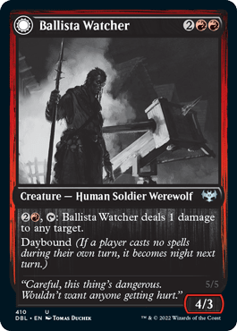 Ballista Watcher // Ballista Wielder [Innistrad: Double Feature] MTG Single Magic: The Gathering  | Multizone: Comics And Games