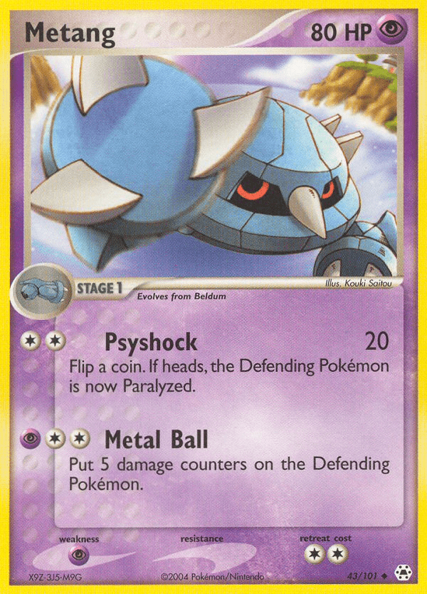Metang (43/101) [EX: Hidden Legends] Pokemon Single Pokémon  | Multizone: Comics And Games