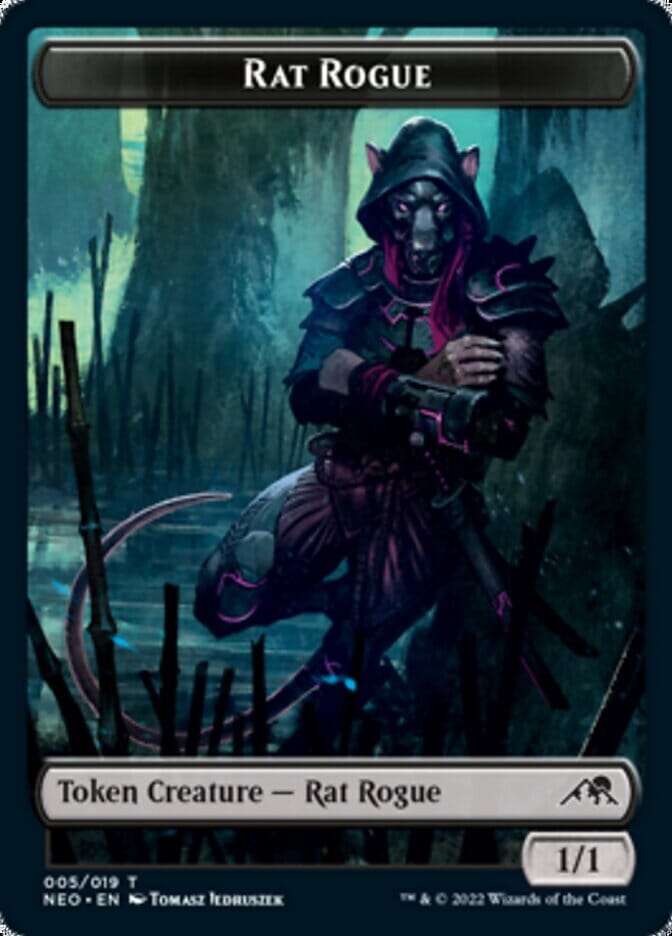 Spirit (002) // Rat Rogue Double-sided Token [Kamigawa: Neon Dynasty Tokens] MTG Single Magic: The Gathering  | Multizone: Comics And Games