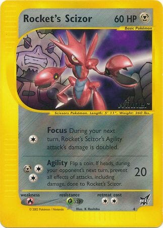 Rocket's Scizor (4) (Winner) [Best of Promos] Pokemon Single Pokémon  | Multizone: Comics And Games