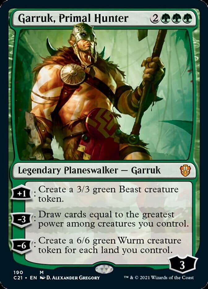 Garruk, Primal Hunter [Commander 2021] MTG Single Magic: The Gathering  | Multizone: Comics And Games