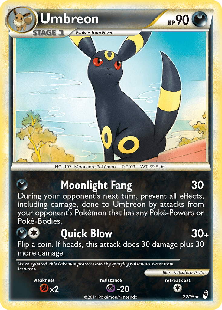 Umbreon (22/95) [HeartGold & SoulSilver: Call of Legends] Pokemon Single Pokémon  | Multizone: Comics And Games