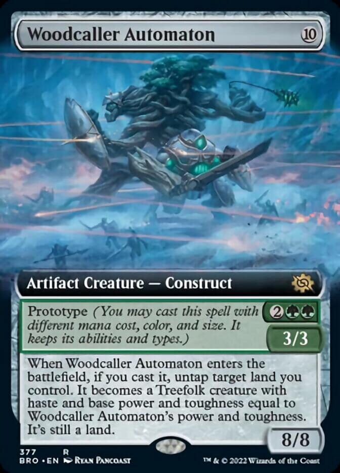 Woodcaller Automaton (Extended Art) [The Brothers' War] MTG Single Magic: The Gathering  | Multizone: Comics And Games