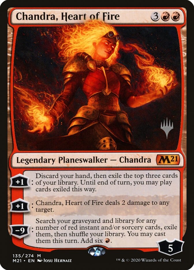 Chandra, Heart of Fire (Promo Pack) [Core Set 2021 Promos] MTG Single Magic: The Gathering  | Multizone: Comics And Games