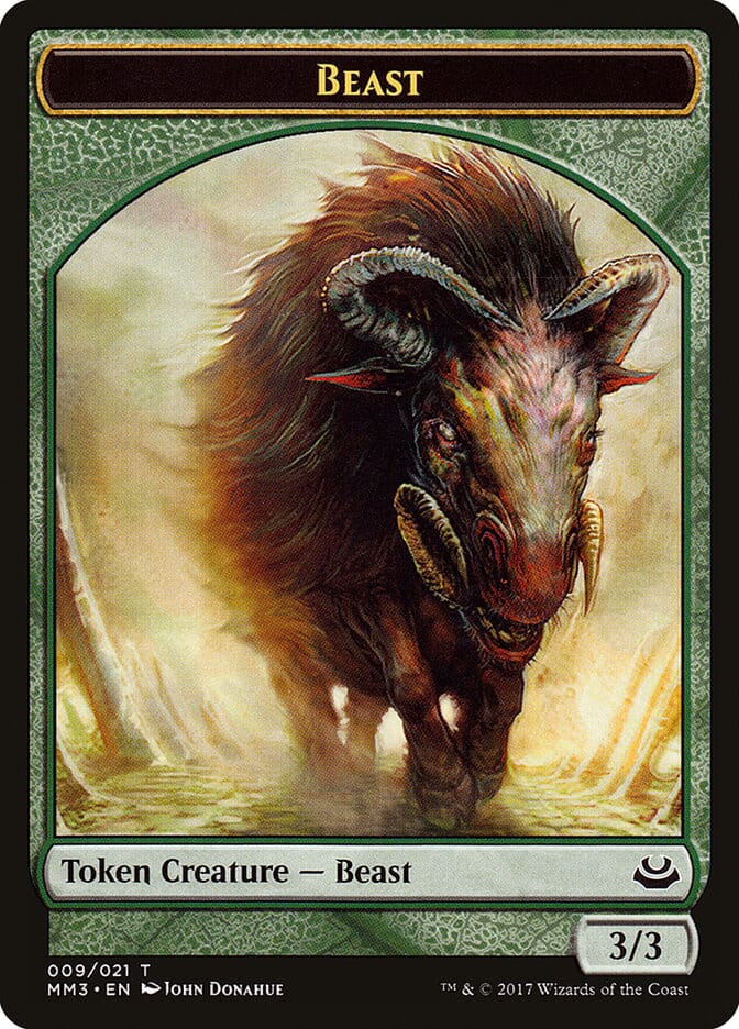 Beast (009/021) [Modern Masters 2017 Tokens] MTG Single Magic: The Gathering  | Multizone: Comics And Games
