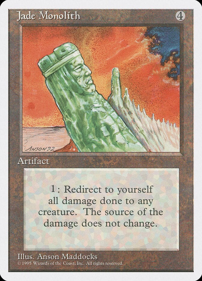 Jade Monolith [Fourth Edition] MTG Single Magic: The Gathering  | Multizone: Comics And Games