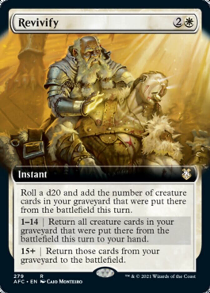 Revivify (Extended) [Dungeons & Dragons: Adventures in the Forgotten Realms Commander] MTG Single Magic: The Gathering  | Multizone: Comics And Games