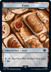 Food (09) // Human Soldier (01) Double-Sided Token [The Lord of the Rings: Tales of Middle-Earth Tokens] MTG Single Magic: The Gathering  | Multizone: Comics And Games