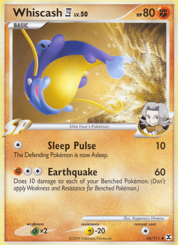 Whiscash (54/111) [Platinum: Rising Rivals] Pokemon Single Pokémon  | Multizone: Comics And Games