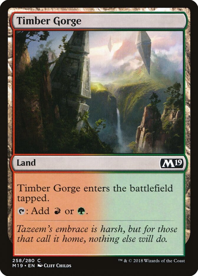 Timber Gorge [Core Set 2019] MTG Single Magic: The Gathering  | Multizone: Comics And Games