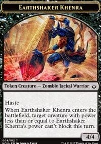 Earthshaker Khenra // Cat Double-sided Token [Hour of Devastation Tokens] MTG Single Magic: The Gathering  | Multizone: Comics And Games