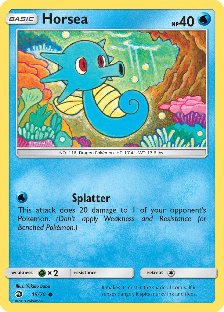Horsea (15/70) [Sun & Moon: Dragon Majesty] Pokemon Single Pokémon  | Multizone: Comics And Games