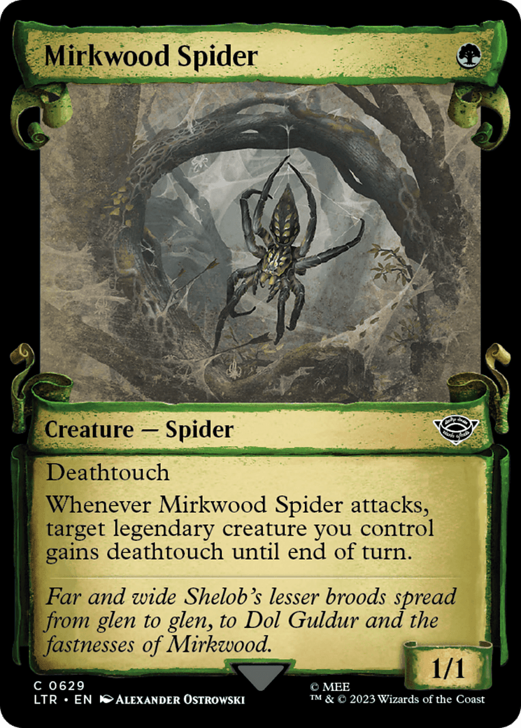Mirkwood Spider [The Lord of the Rings: Tales of Middle-Earth Showcase Scrolls] MTG Single Magic: The Gathering  | Multizone: Comics And Games