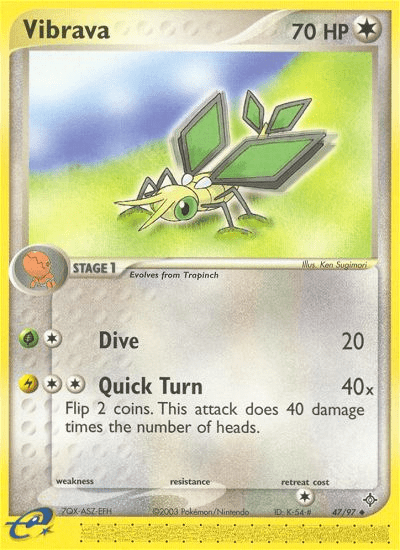 Vibrava (47/97) [EX: Dragon] Pokemon Single Pokémon  | Multizone: Comics And Games