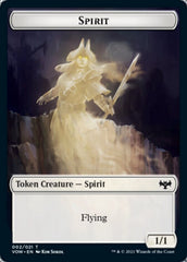 Blood // Spirit (002) Double-sided Token [Innistrad: Crimson Vow Tokens] MTG Single Magic: The Gathering  | Multizone: Comics And Games