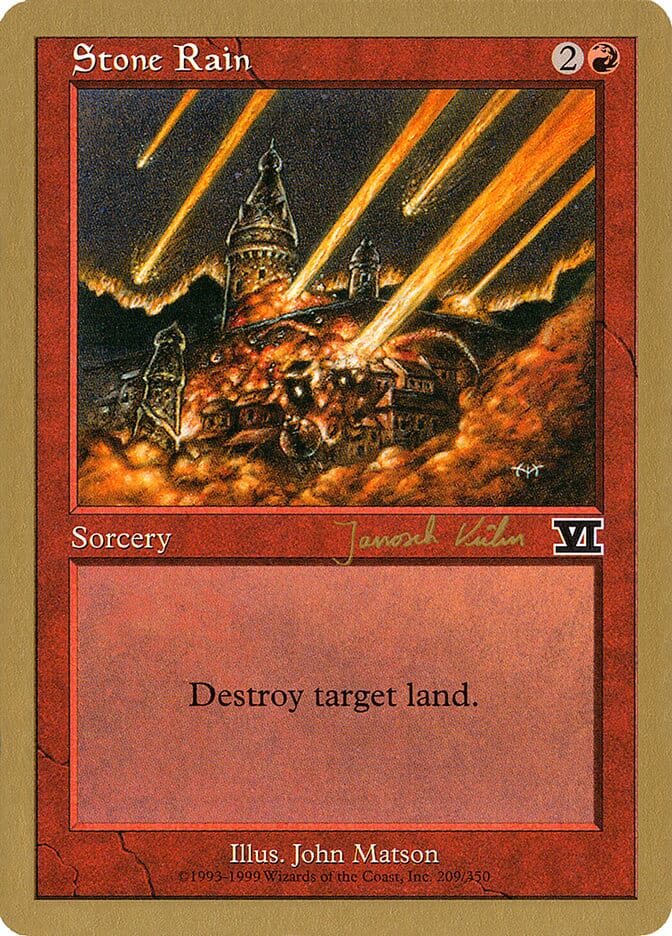 Stone Rain (Janosch Kuhn) [World Championship Decks 2000] MTG Single Magic: The Gathering  | Multizone: Comics And Games