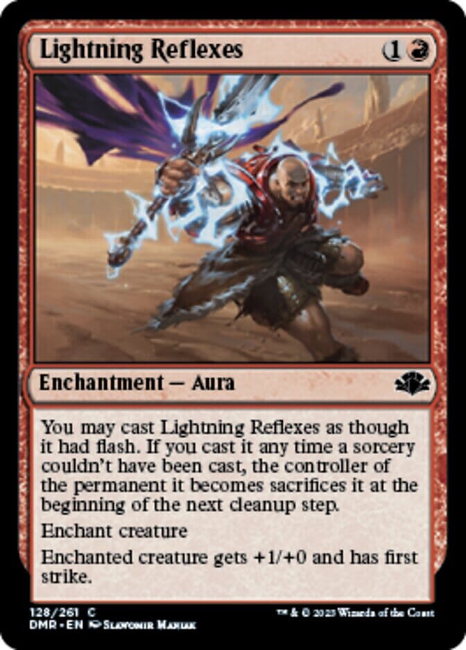 Lightning Reflexes [Dominaria Remastered] MTG Single Magic: The Gathering  | Multizone: Comics And Games