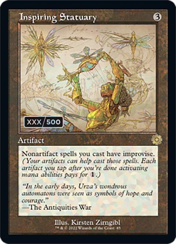 Inspiring Statuary (Retro Schematic) (Serial Numbered) [The Brothers' War Retro Artifacts] MTG Single Magic: The Gathering  | Multizone: Comics And Games