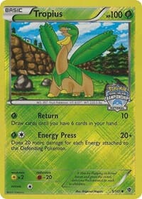Tropius (5/101) (National Championship Promo) [Black & White: Plasma Blast] Pokemon Single Pokémon  | Multizone: Comics And Games