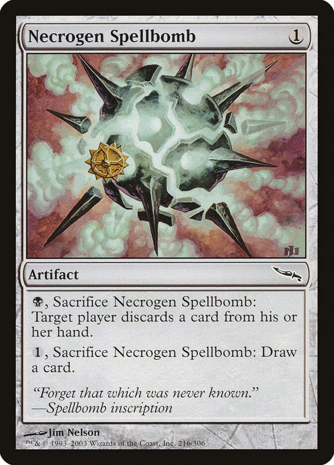 Necrogen Spellbomb [Mirrodin] MTG Single Magic: The Gathering  | Multizone: Comics And Games