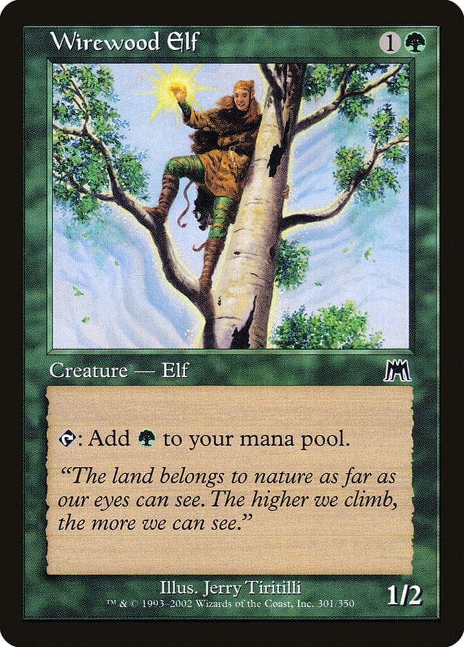 Wirewood Elf [Onslaught] MTG Single Magic: The Gathering  | Multizone: Comics And Games