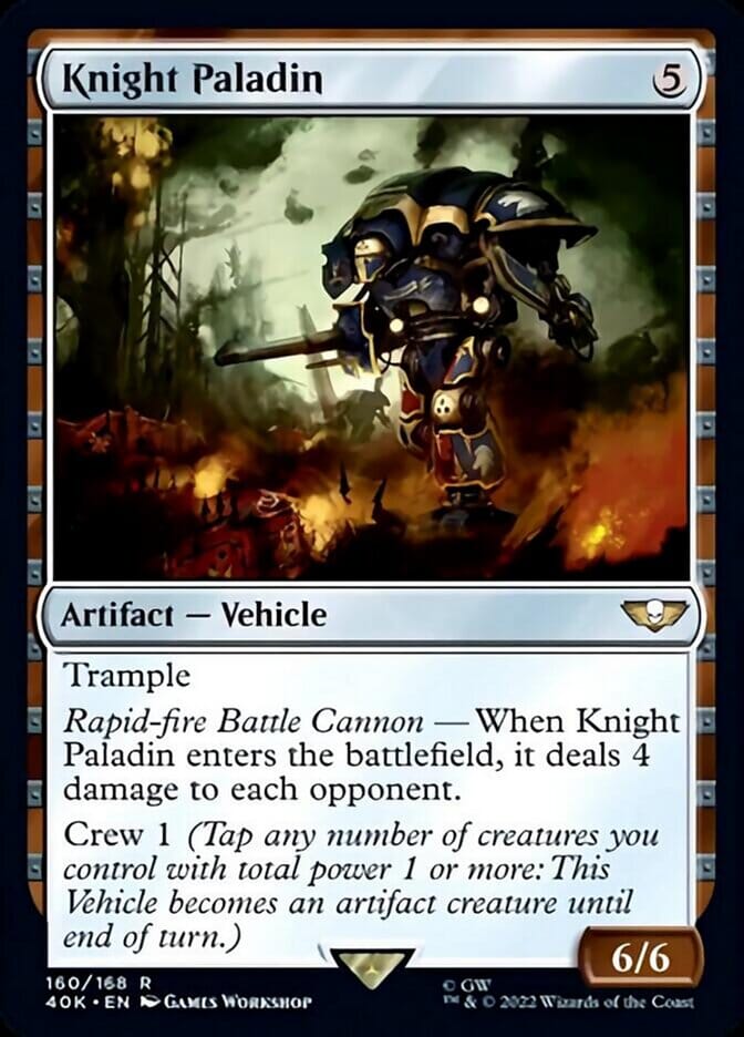 Knight Paladin [Universes Beyond: Warhammer 40,000] MTG Single Magic: The Gathering  | Multizone: Comics And Games