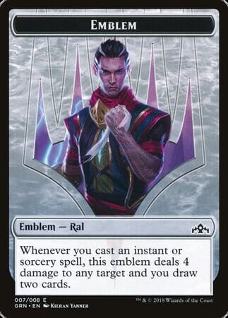 Emblem - Ral, Izzet Viceroy [Guilds of Ravnica Tokens] MTG Single Magic: The Gathering  | Multizone: Comics And Games