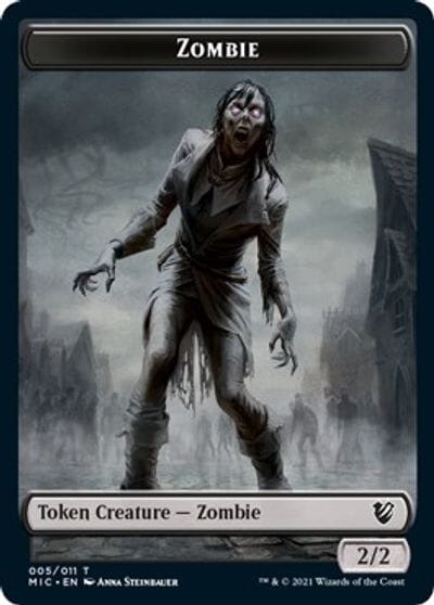 Zombie (005 MIC) // Zombie (005 MID) [Innistrad: Midnight Hunt Commander] MTG Single Magic: The Gathering  | Multizone: Comics And Games
