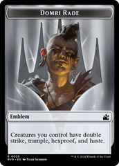 Elf Knight // Emblem - Domri Rade Double-Sided Token [Ravnica Remastered Tokens] MTG Single Magic: The Gathering  | Multizone: Comics And Games