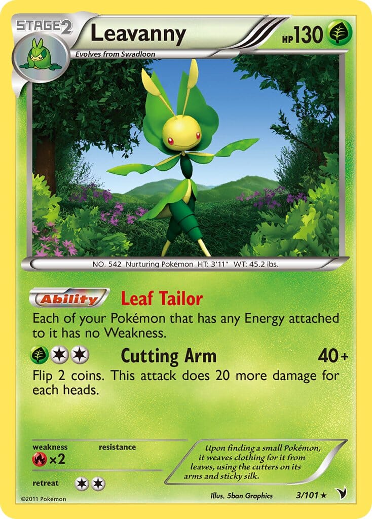 Leavanny (3/101) (Theme Deck Exclusive) [Black & White: Noble Victories] Pokemon Single Pokémon  | Multizone: Comics And Games
