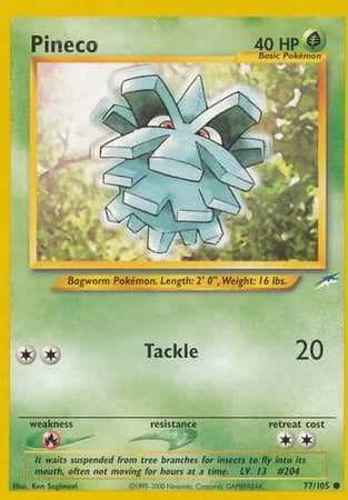 Pineco (77/105) [Neo Destiny Unlimited] Pokemon Single Pokémon  | Multizone: Comics And Games