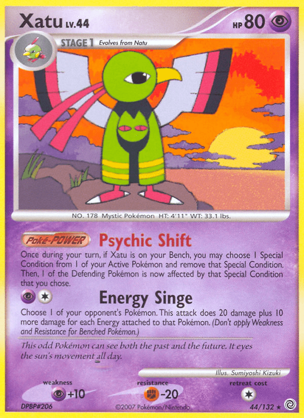 Xatu (44/132) [Diamond & Pearl: Secret Wonders] Pokemon Single Pokémon  | Multizone: Comics And Games