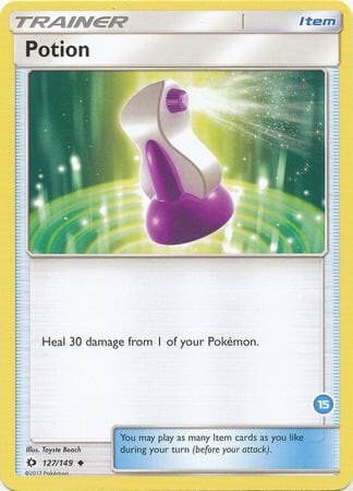 Potion (127/149) (Deck Exclusive #15) [Sun & Moon: Trainer Kit - Alolan Ninetales] Pokemon Single Pokémon  | Multizone: Comics And Games