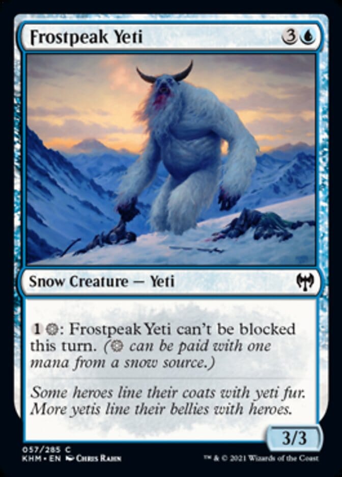 Frostpeak Yeti [Kaldheim] MTG Single Magic: The Gathering  | Multizone: Comics And Games