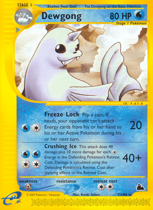 Dewgong (7/144) [Skyridge] Pokemon Single Pokémon  | Multizone: Comics And Games