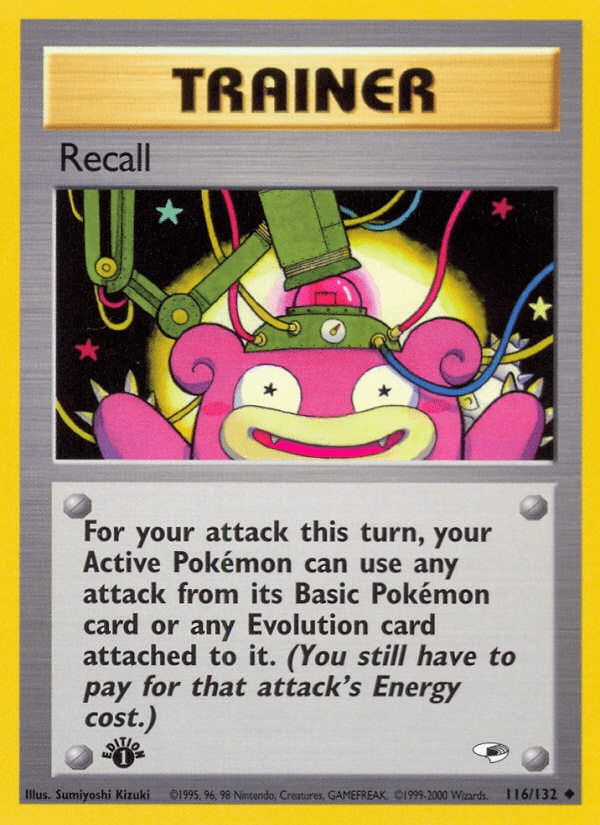 Recall (116/132) [Gym Heroes 1st Edition] Pokemon Single Pokémon  | Multizone: Comics And Games