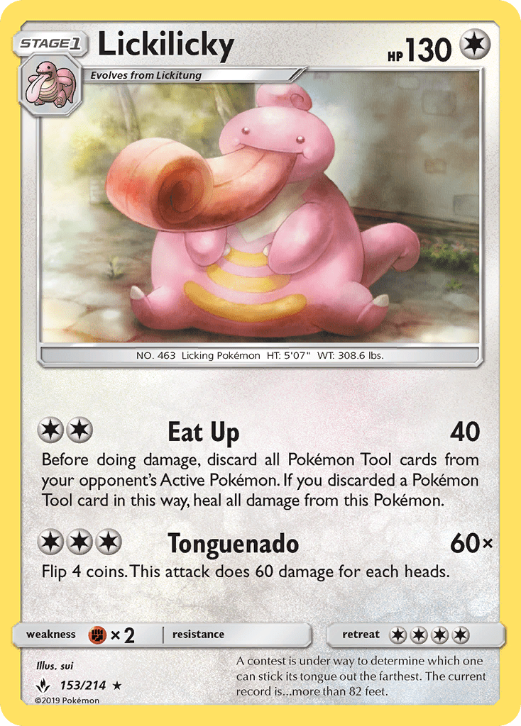 Lickilicky (153/214) [Sun & Moon: Unbroken Bonds] Pokemon Single Pokémon  | Multizone: Comics And Games